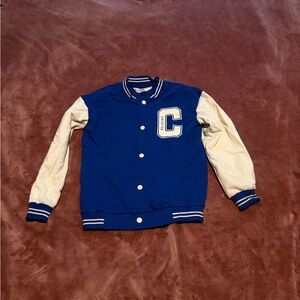 Blue and White Varsity Jacket